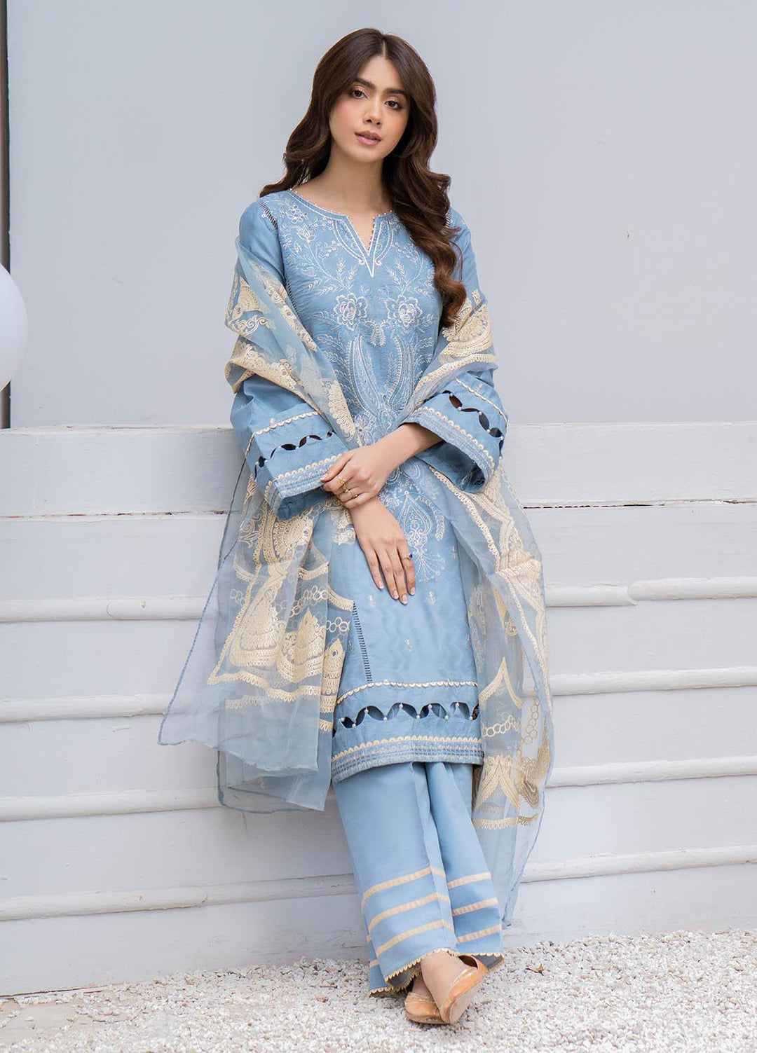 Arzoo by Humdum Embroidered Lawn Suits Unstitched 3 Piece HD23A 06 - Summer Collection