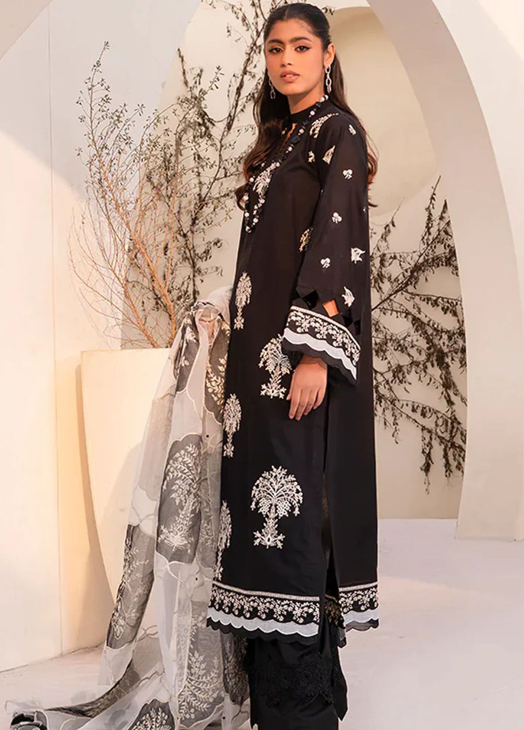 Arzu by Humdum Embroidered Lawn Suits Unstitched 3 Piece HD24AZ AL01 - Summer Collection