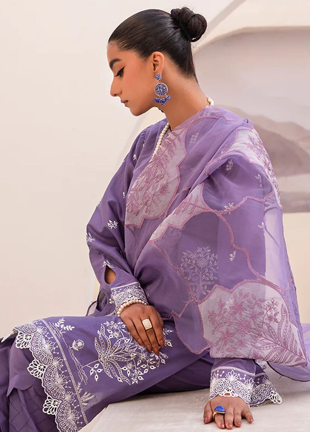 Arzu by Humdum Embroidered Lawn Suits Unstitched 3 Piece HD24AZ AL05 - Summer Collection