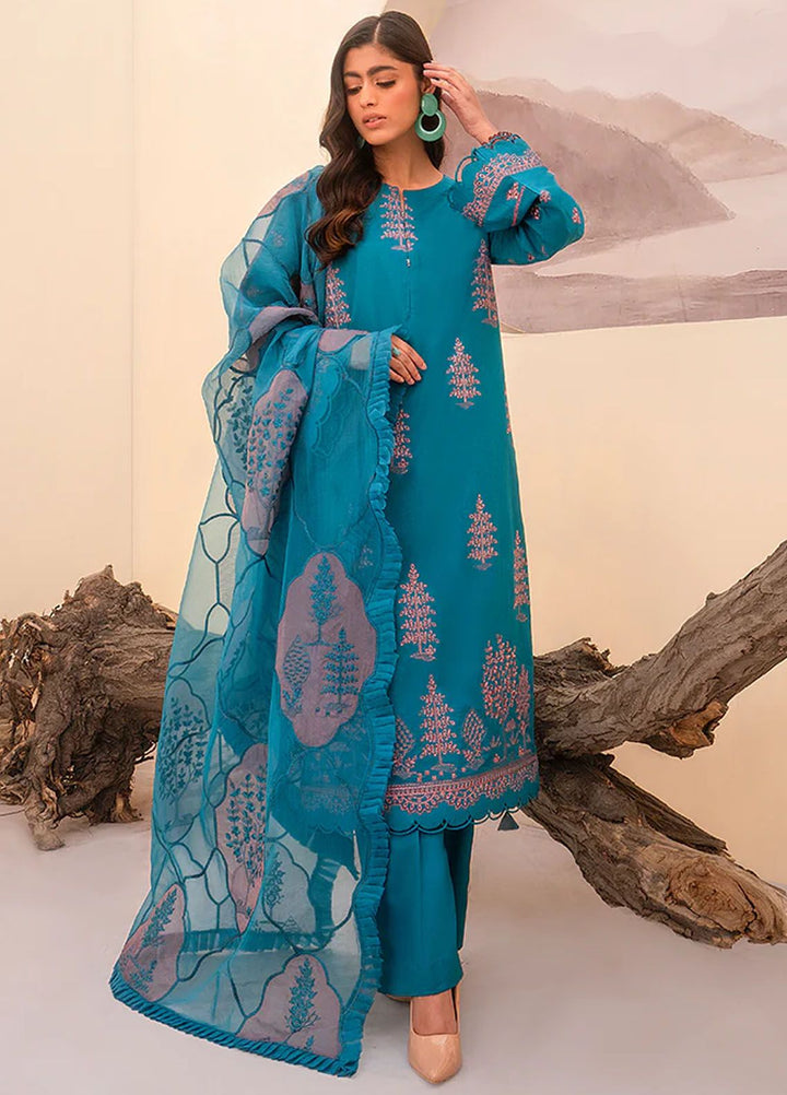 Arzu by Humdum Embroidered Lawn Suits Unstitched 3 Piece HD24AZ AL07 - Summer Collection