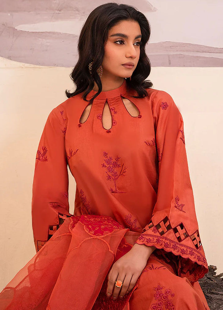 Arzu by Humdum Embroidered Lawn Suits Unstitched 3 Piece HD24AZ AL08 - Summer Collection