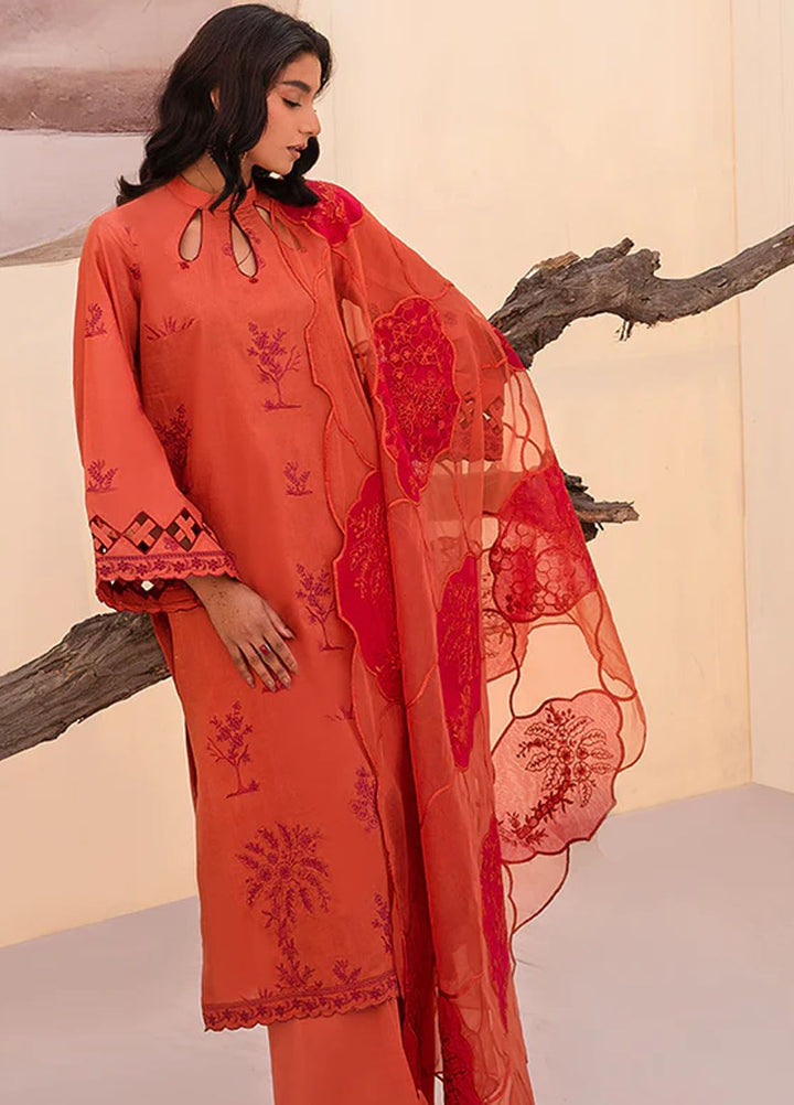 Arzu by Humdum Embroidered Lawn Suits Unstitched 3 Piece HD24AZ AL08 - Summer Collection
