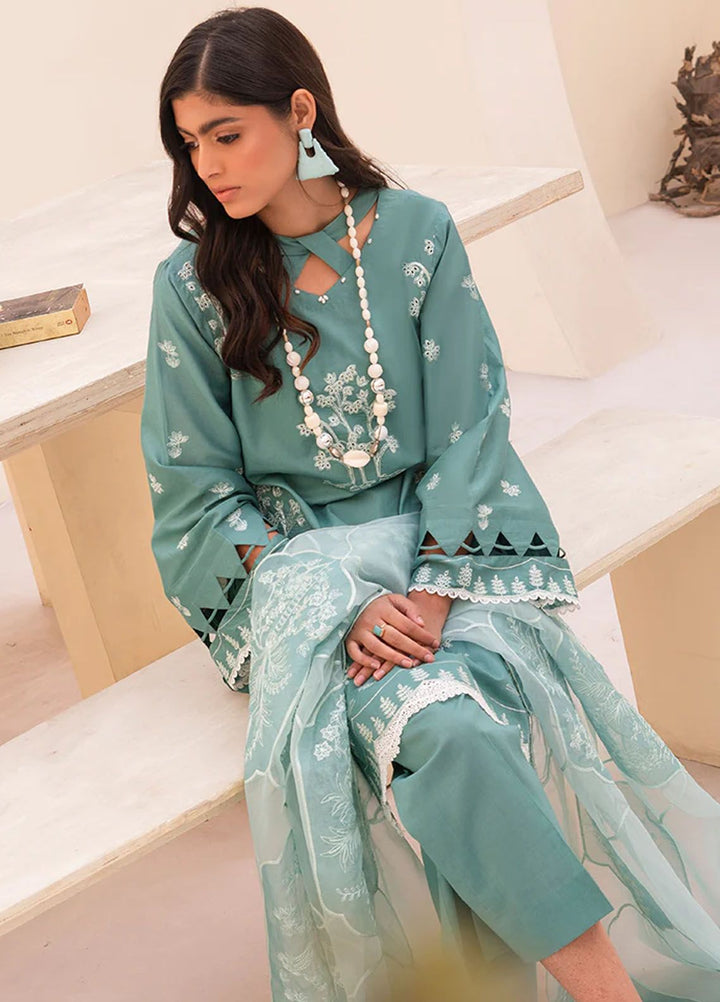 Arzu by Humdum Embroidered Lawn Suits Unstitched 3 Piece HD24AZ AL09 - Summer Collection