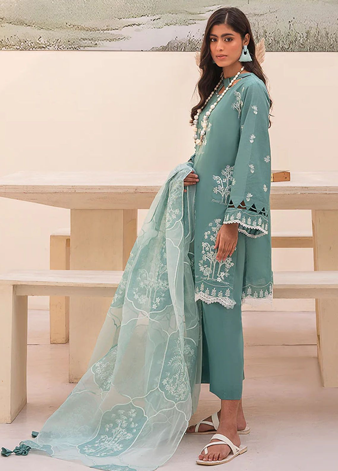 Arzu by Humdum Embroidered Lawn Suits Unstitched 3 Piece HD24AZ AL09 - Summer Collection