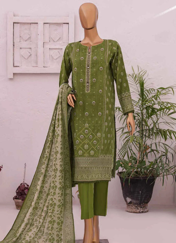 Asasa By HZ Textile Embroidered Lawn Suit Unstitched 3 Piece HZ24A AEL-44 Vol-03 - Summer Collection