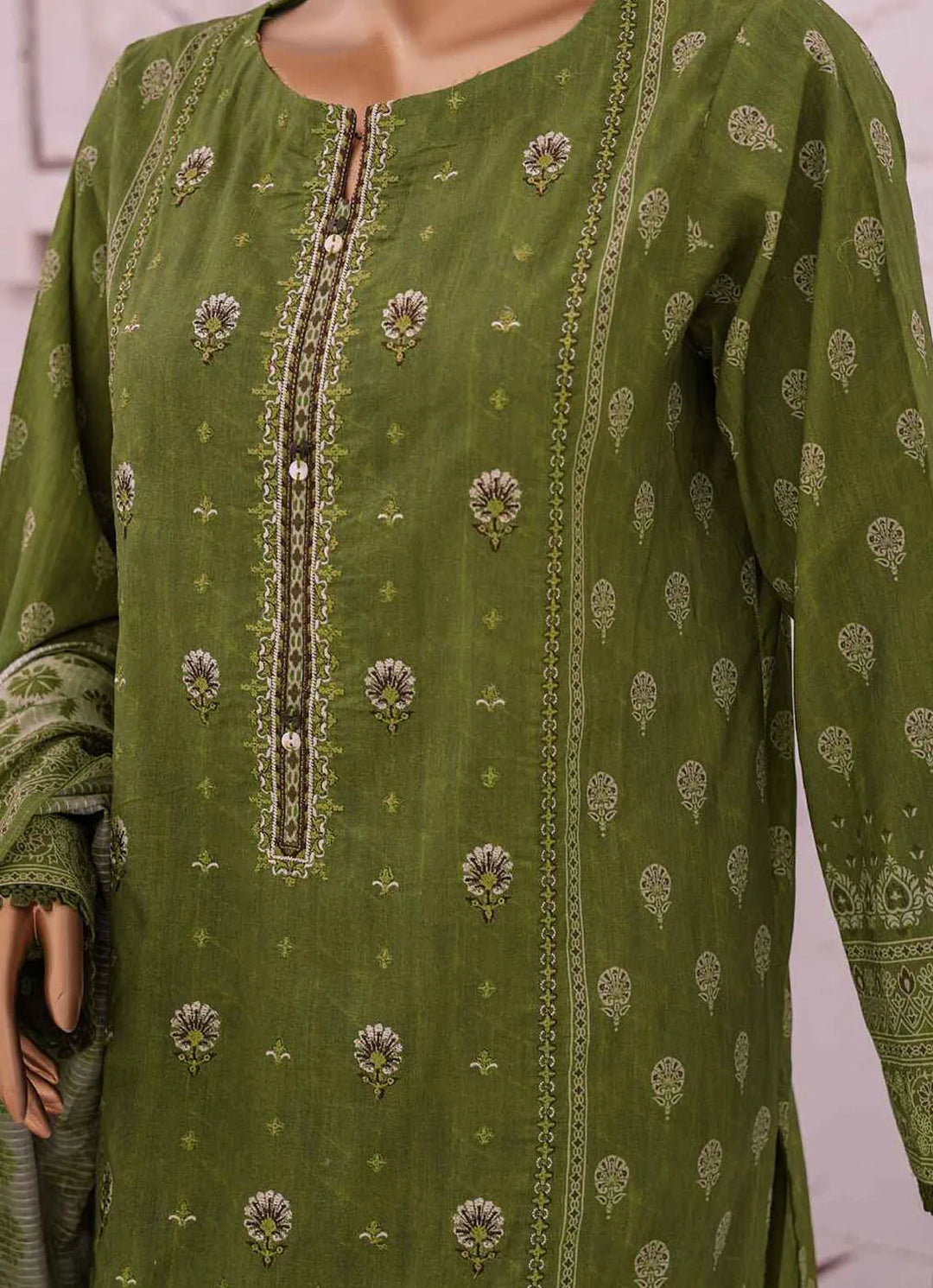 Asasa By HZ Textile Embroidered Lawn Suit Unstitched 3 Piece HZ24A AEL-44 Vol-03 - Summer Collection