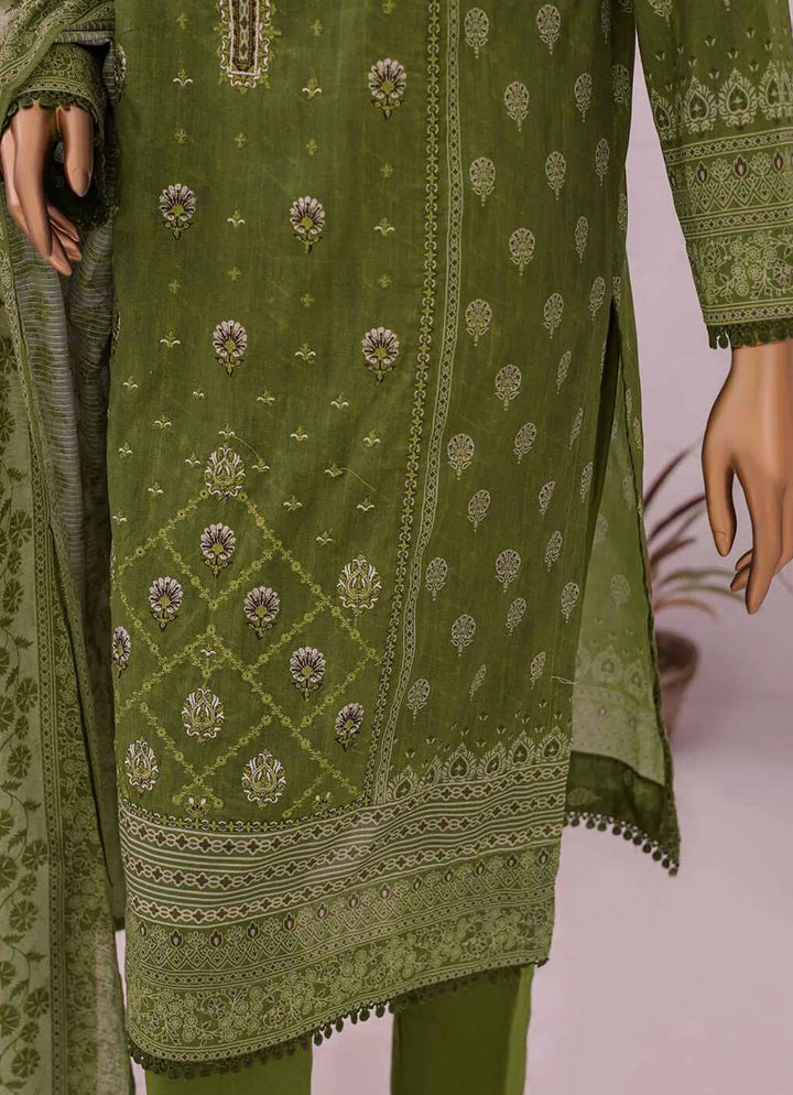 Asasa By HZ Textile Embroidered Lawn Suit Unstitched 3 Piece HZ24A AEL-44 Vol-03 - Summer Collection