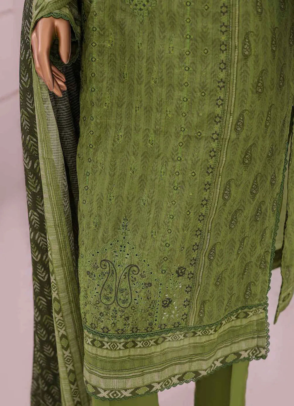 Asasa By HZ Textile Embroidered Lawn Suit Unstitched 3 Piece HZ24A AEL-53 Vol-03 - Summer Collection