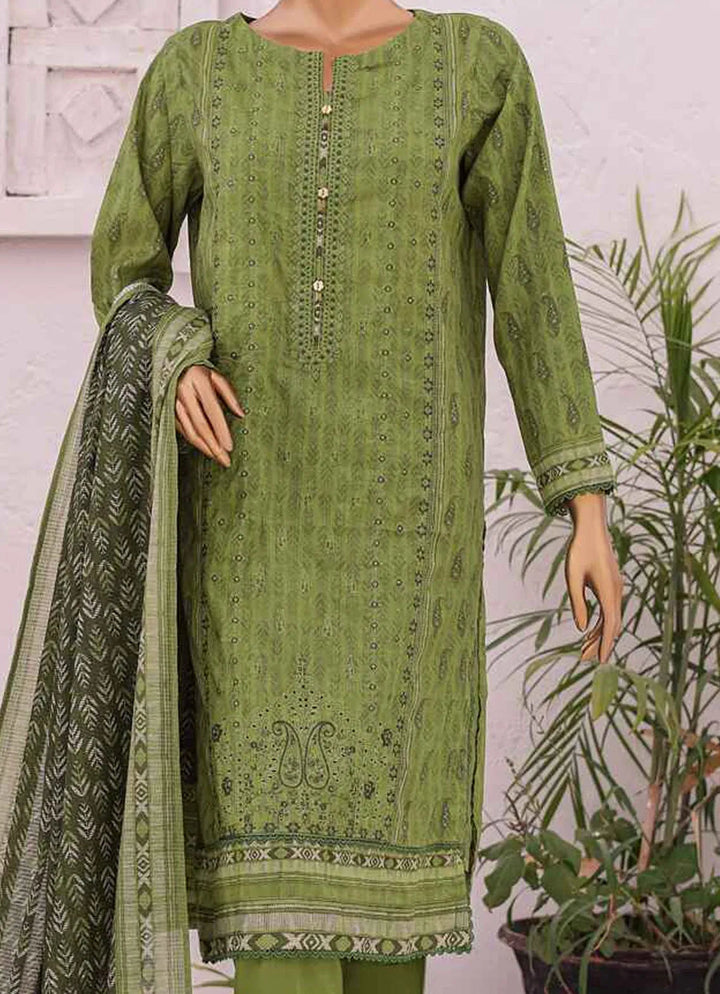 Asasa By HZ Textile Embroidered Lawn Suit Unstitched 3 Piece HZ24A AEL-53 Vol-03 - Summer Collection