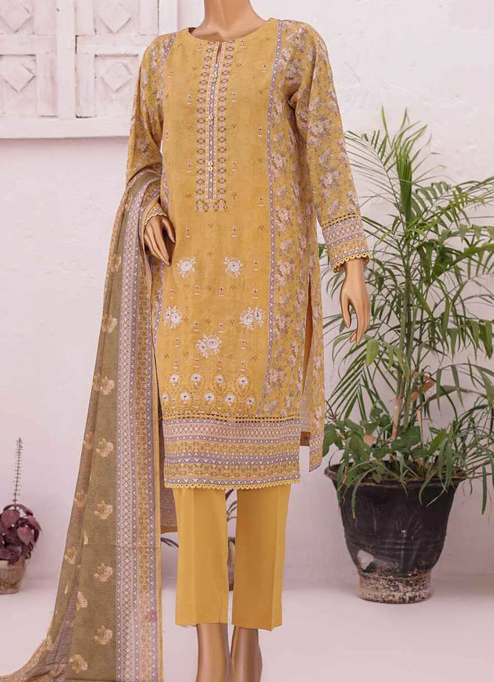 Asasa By HZ Textile Embroidered Lawn Suit Unstitched 3 Piece HZ24A AEL-55 Vol-03 - Summer Collection