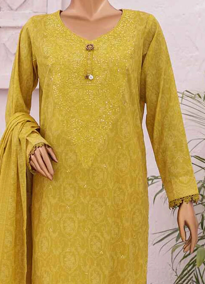 Asasa By HZ Textile Embroidered Lawn Suit Unstitched 3 Piece HZ24A AEL-62 Vol-03 - Summer Collection