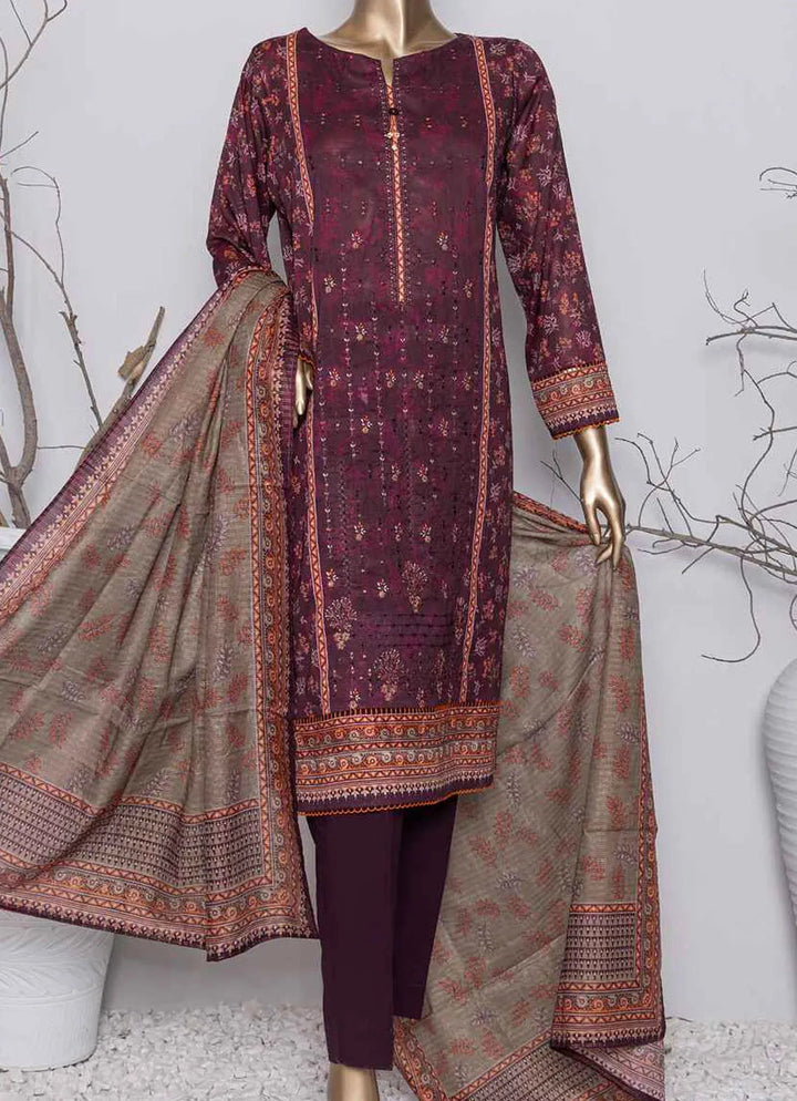 Asasa By HZ Textile Embroidered Lawn Suit Unstitched 3 Piece HZ24A AEL-64 Vol-04 - Summer Collection