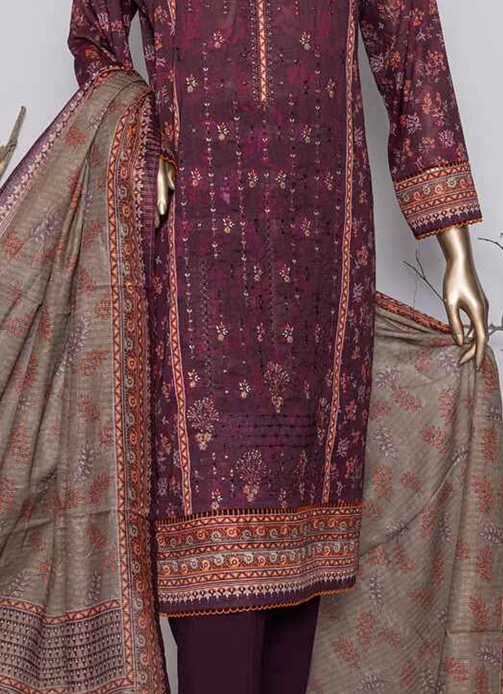 Asasa By HZ Textile Embroidered Lawn Suit Unstitched 3 Piece HZ24A AEL-64 Vol-04 - Summer Collection