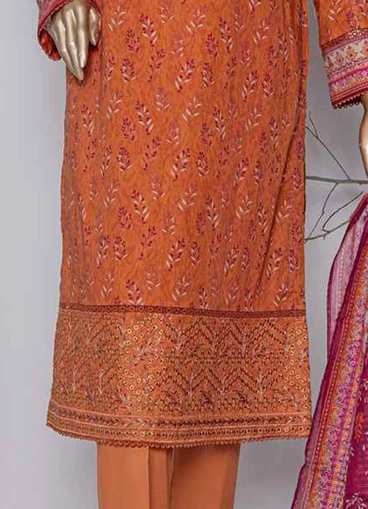 Asasa By HZ Textile Embroidered Lawn Suit Unstitched 3 Piece HZ24A AEL-67 Vol-04 - Summer Collection