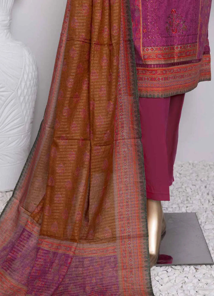 Asasa By HZ Textile Embroidered Lawn Suit Unstitched 3 Piece HZ24A AEL-71 Vol-04 - Summer Collection