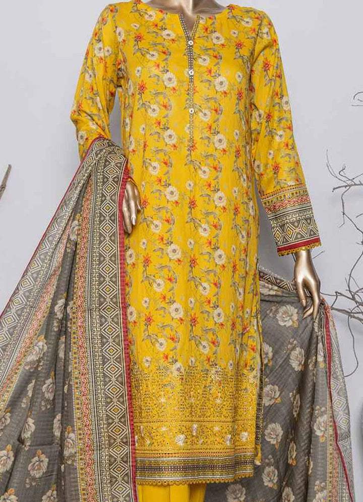 Asasa By HZ Textile Embroidered Lawn Suit Unstitched 3 Piece HZ24A AEL-72 Vol-04 - Summer Collection
