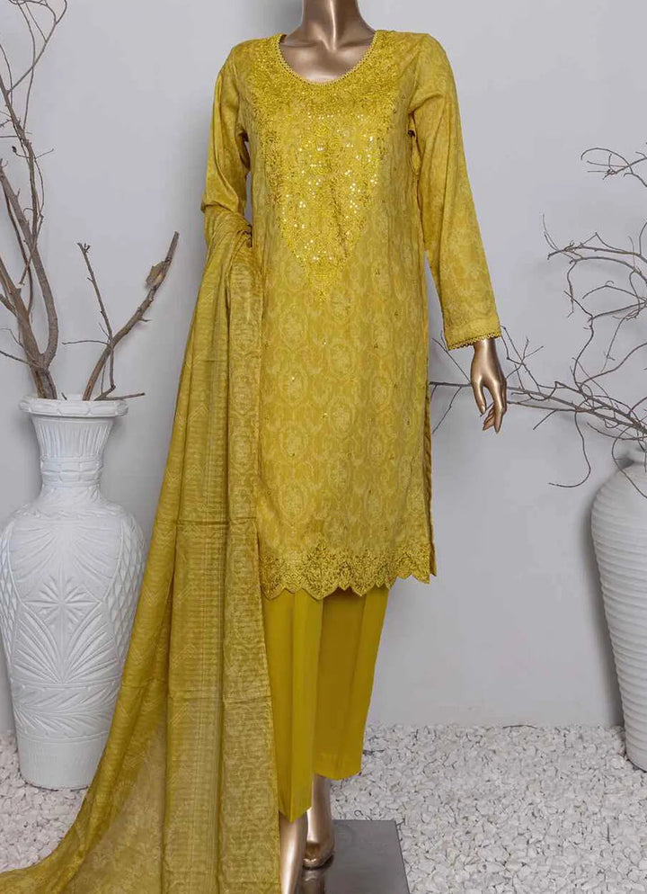 Asasa By HZ Textile Embroidered Lawn Suit Unstitched 3 Piece HZ24A AEL-82 Vol-04 - Summer Collection