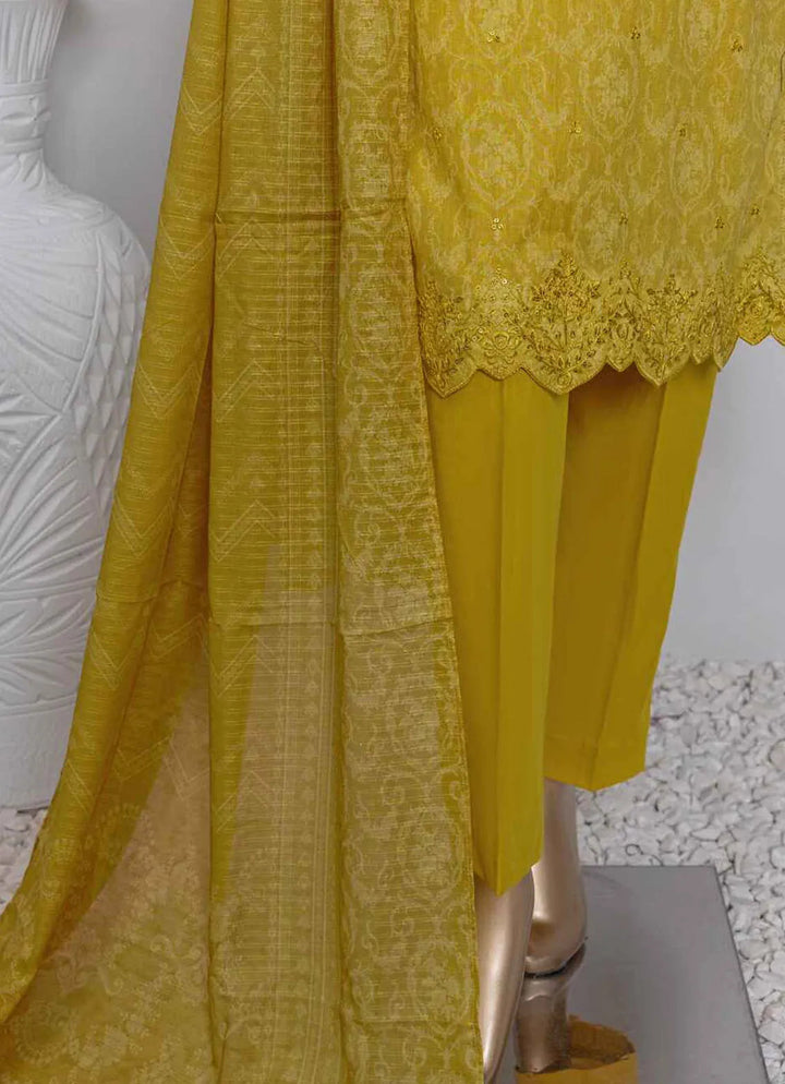 Asasa By HZ Textile Embroidered Lawn Suit Unstitched 3 Piece HZ24A AEL-82 Vol-04 - Summer Collection