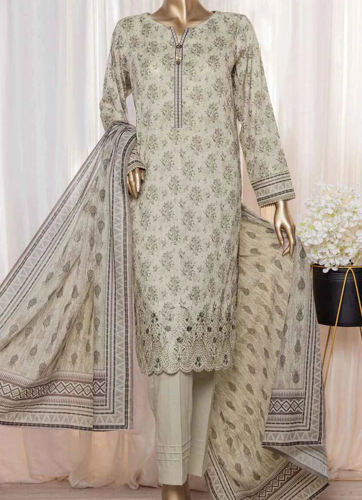 Asasa By HZ Textile Embroidered Lawn Suit Unstitched 3 Piece HZ24A AEL-83 Vol-05 - Summer Collection