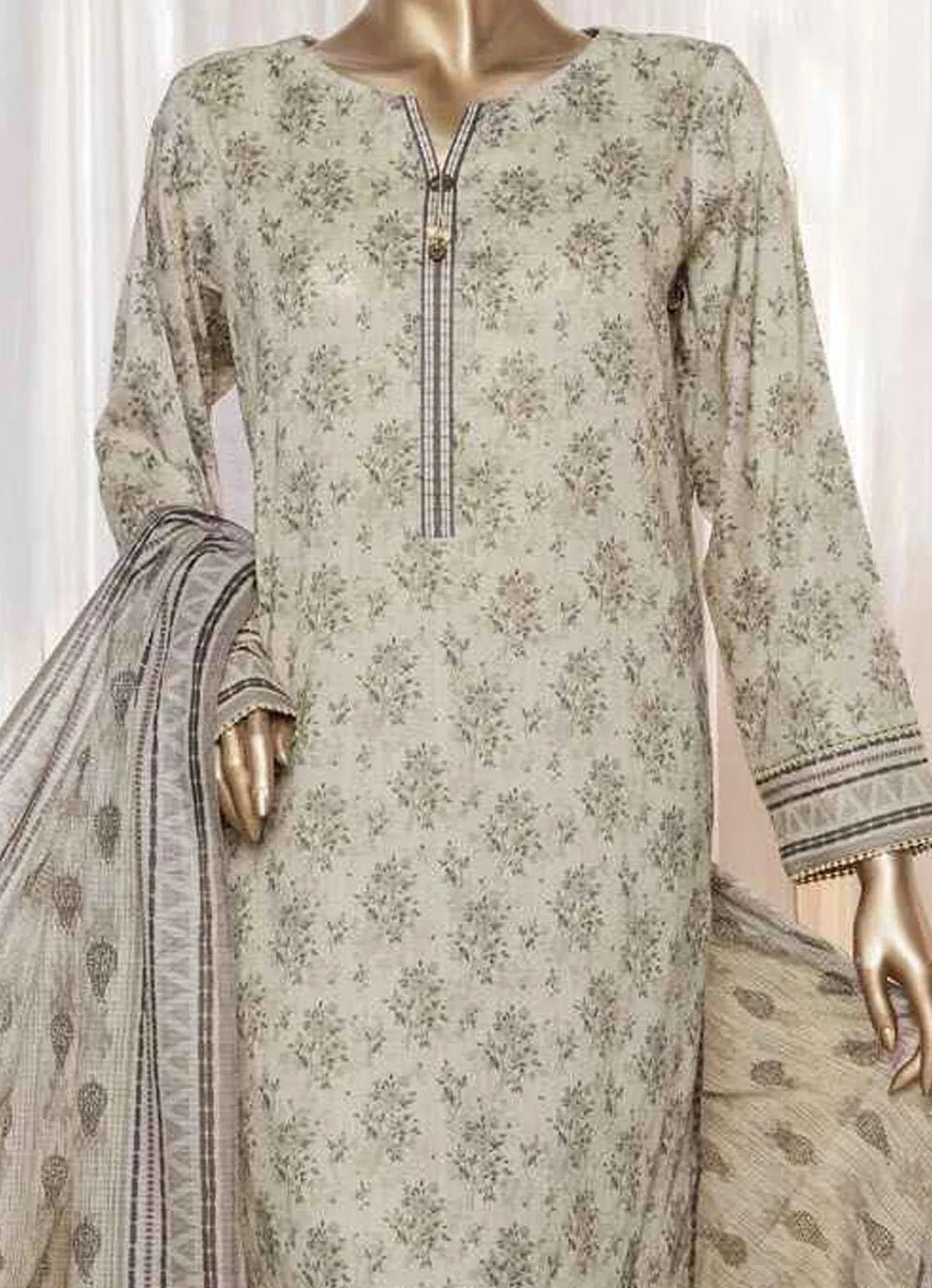 Asasa By HZ Textile Embroidered Lawn Suit Unstitched 3 Piece HZ24A AEL-83 Vol-05 - Summer Collection