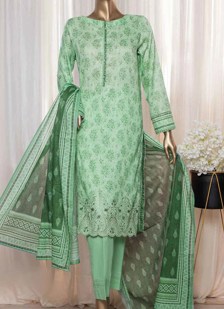 Asasa By HZ Textile Embroidered Lawn Suit Unstitched 3 Piece HZ24A AEL-84 Vol-05 - Summer Collection