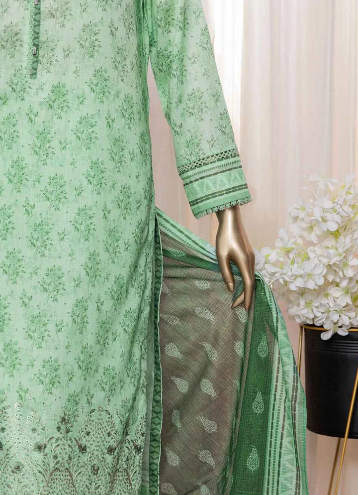Asasa By HZ Textile Embroidered Lawn Suit Unstitched 3 Piece HZ24A AEL-84 Vol-05 - Summer Collection