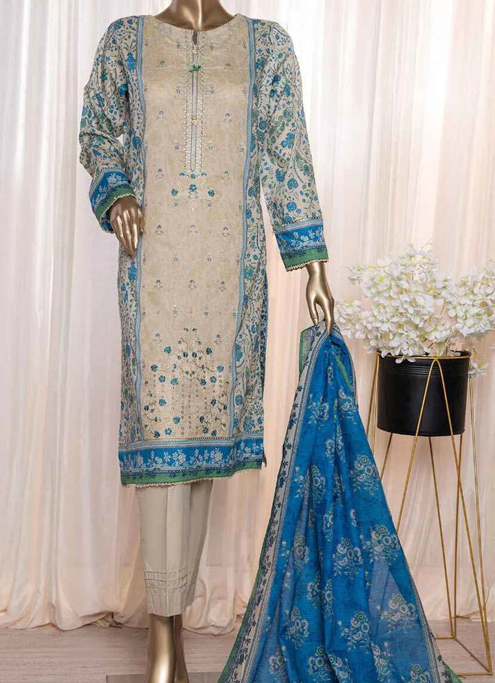 Asasa By HZ Textile Embroidered Lawn Suit Unstitched 3 Piece HZ24A AEL-88 Vol-05 - Summer Collection
