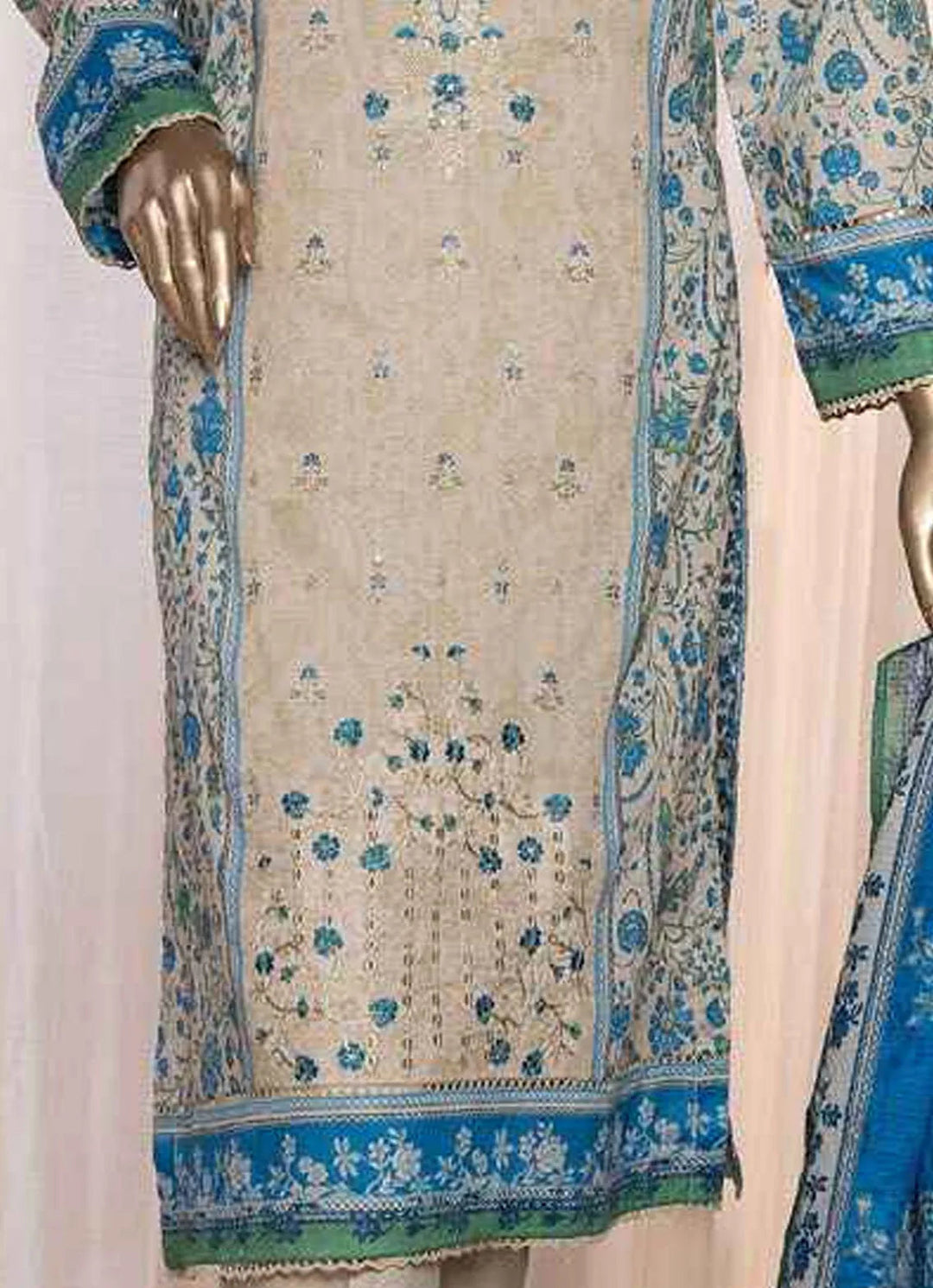 Asasa By HZ Textile Embroidered Lawn Suit Unstitched 3 Piece HZ24A AEL-88 Vol-05 - Summer Collection