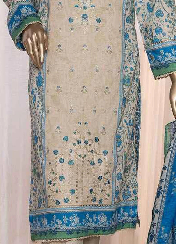 Asasa By HZ Textile Embroidered Lawn Suit Unstitched 3 Piece HZ24A AEL-88 Vol-05 - Summer Collection