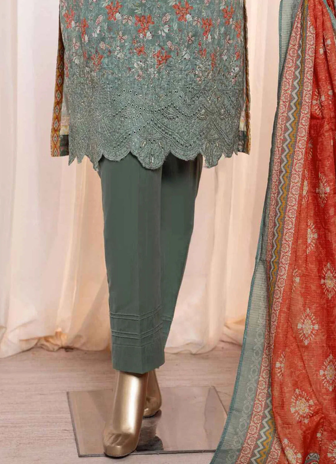 Asasa By HZ Textile Embroidered Lawn Suit Unstitched 3 Piece HZ24A AEL-89 Vol-05 - Summer Collection