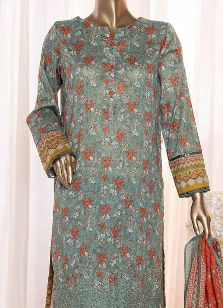 Asasa By HZ Textile Embroidered Lawn Suit Unstitched 3 Piece HZ24A AEL-89 Vol-05 - Summer Collection