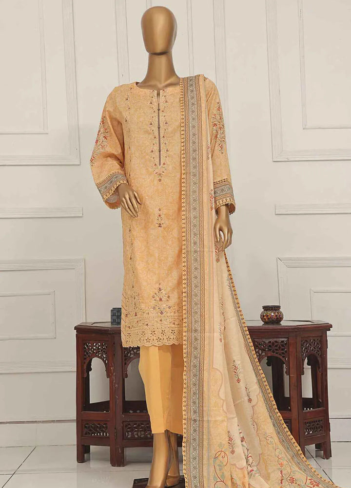Asasa by HZ Textiles Embroidered Lawn Suits Unstitched 3 Piece HZ25AE AEL-233 - Summer Collection