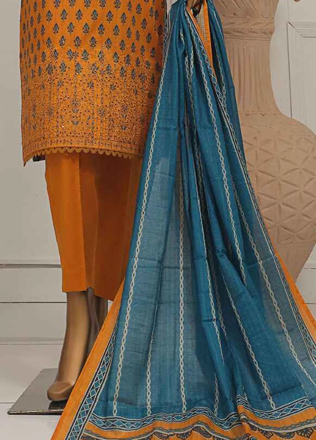 Asasa by HZ Textiles Embroidered Lawn Suits Unstitched 3 Piece HZ25AE AEL-252 - Summer Collection