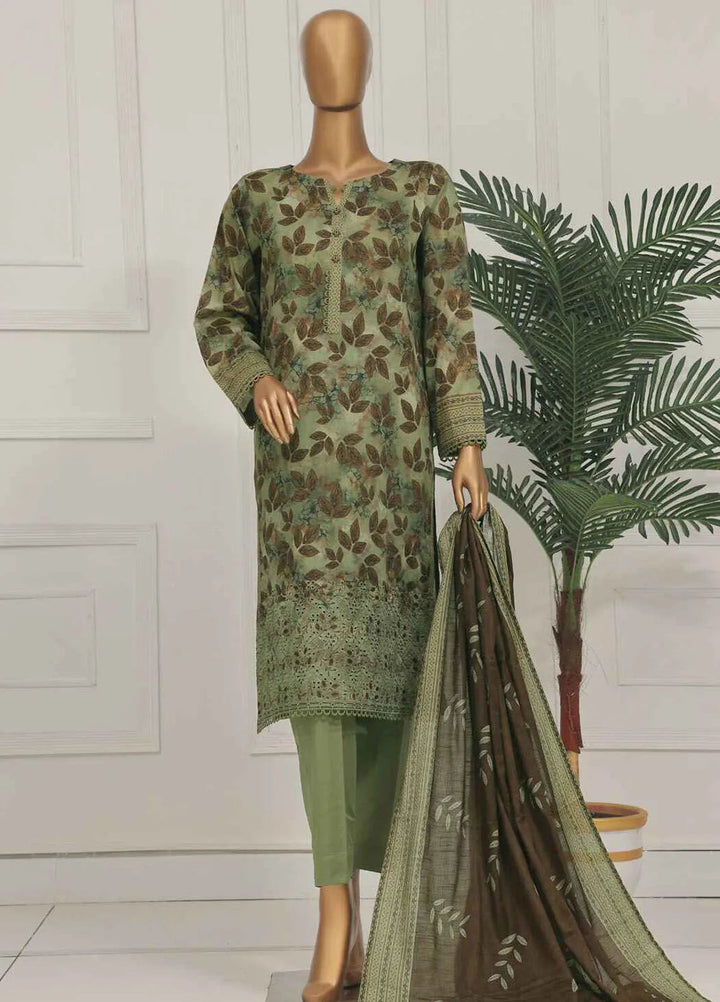 Asasa by HZ Textiles Embroidered Lawn Suits Unstitched 3 Piece HZ25AE AEL-253 - Summer Collection