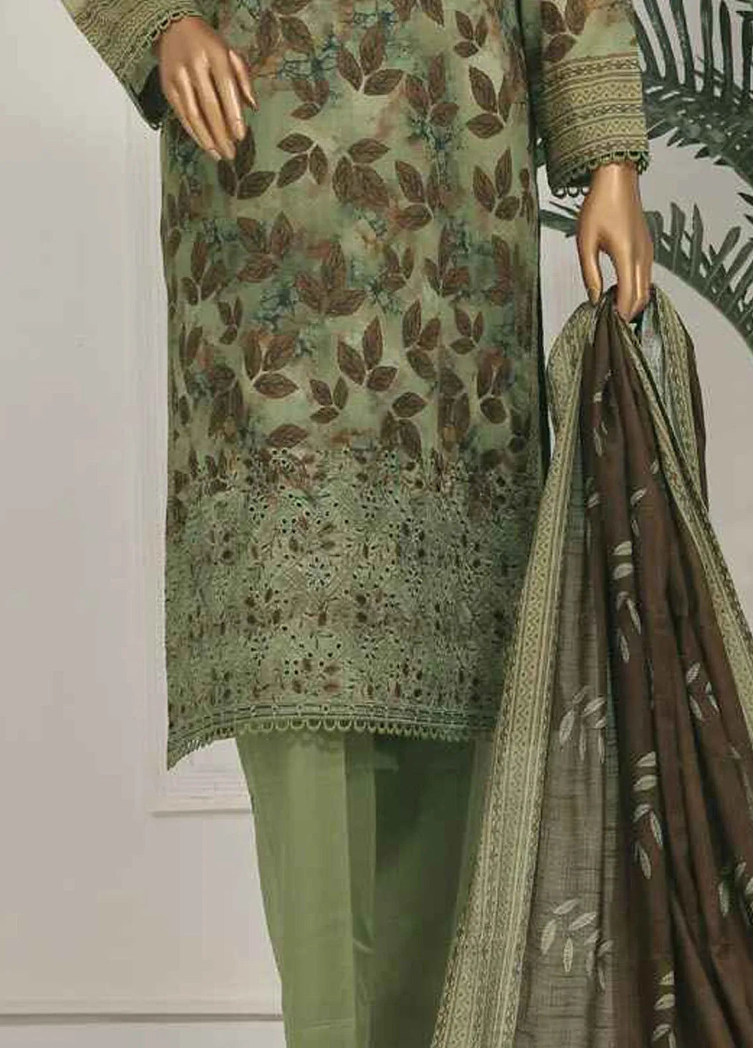 Asasa by HZ Textiles Embroidered Lawn Suits Unstitched 3 Piece HZ25AE AEL-253 - Summer Collection