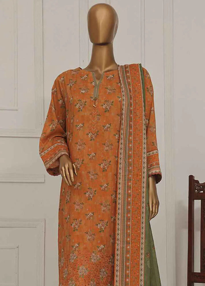 Asasa by HZ Textiles Embroidered Lawn Suits Unstitched 3 Piece HZ25AE AEL-254 - Summer Collection