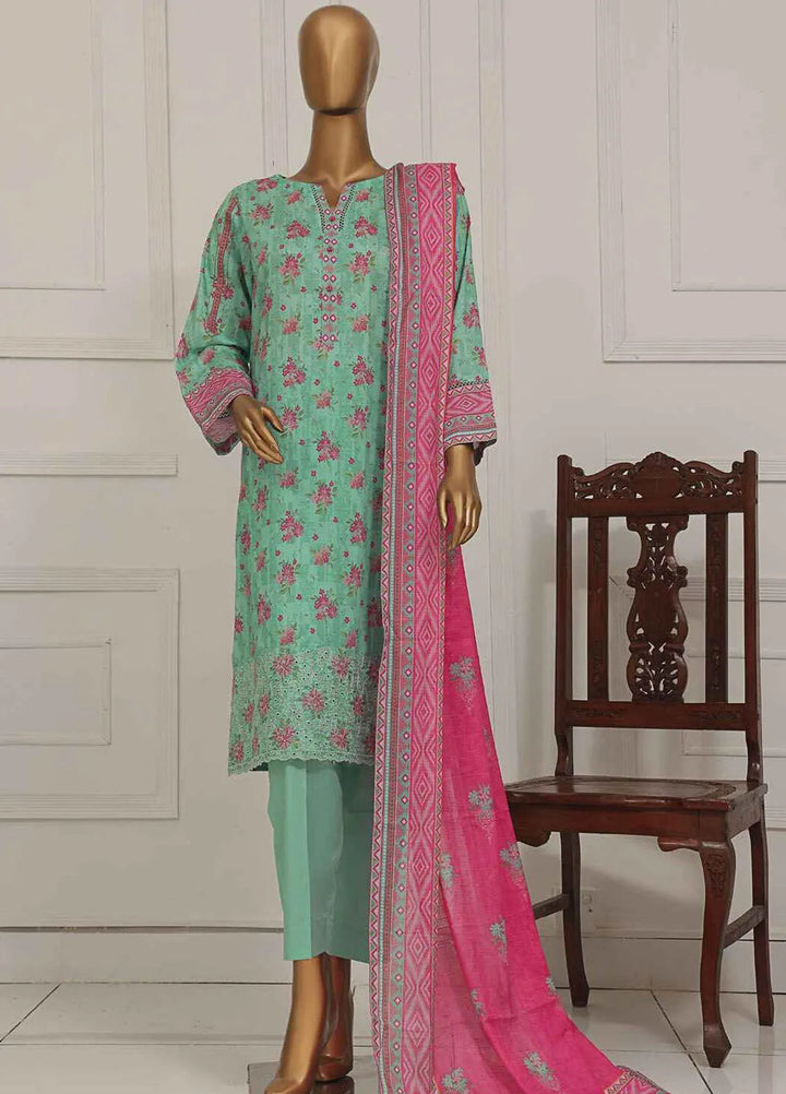 Asasa by HZ Textiles Embroidered Lawn Suits Unstitched 3 Piece HZ25AE AEL-255 - Summer Collection