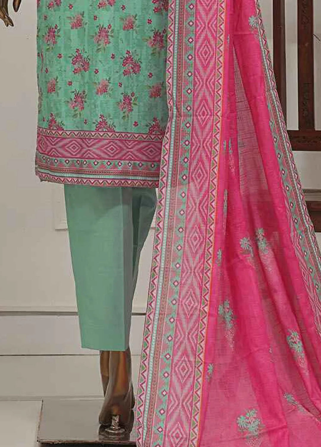 Asasa by HZ Textiles Embroidered Lawn Suits Unstitched 3 Piece HZ25AE AEL-255 - Summer Collection