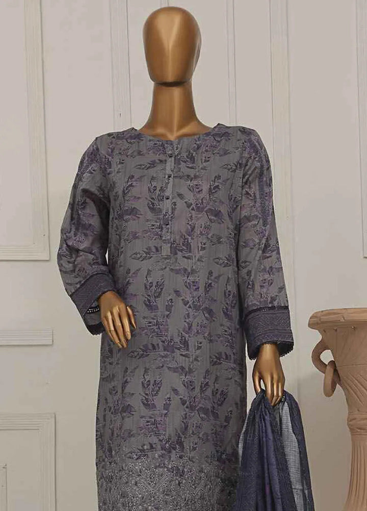 Asasa by HZ Textiles Embroidered Lawn Suits Unstitched 3 Piece HZ25AE AEL-257 - Summer Collection