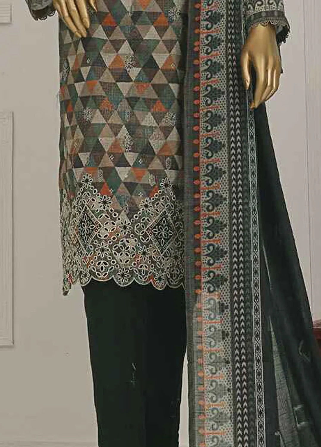 Asasa by HZ Textiles Embroidered Lawn Suits Unstitched 3 Piece HZ25AE AEL-259 - Summer Collection