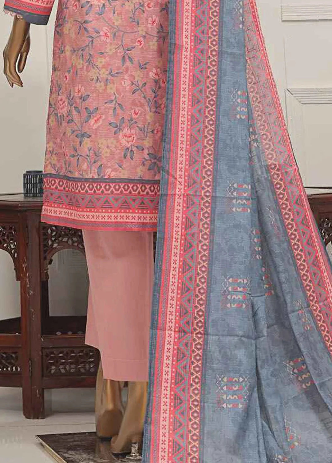 Asasa by HZ Textiles Embroidered Lawn Suits Unstitched 3 Piece HZ25AE AEL-261 - Summer Collection