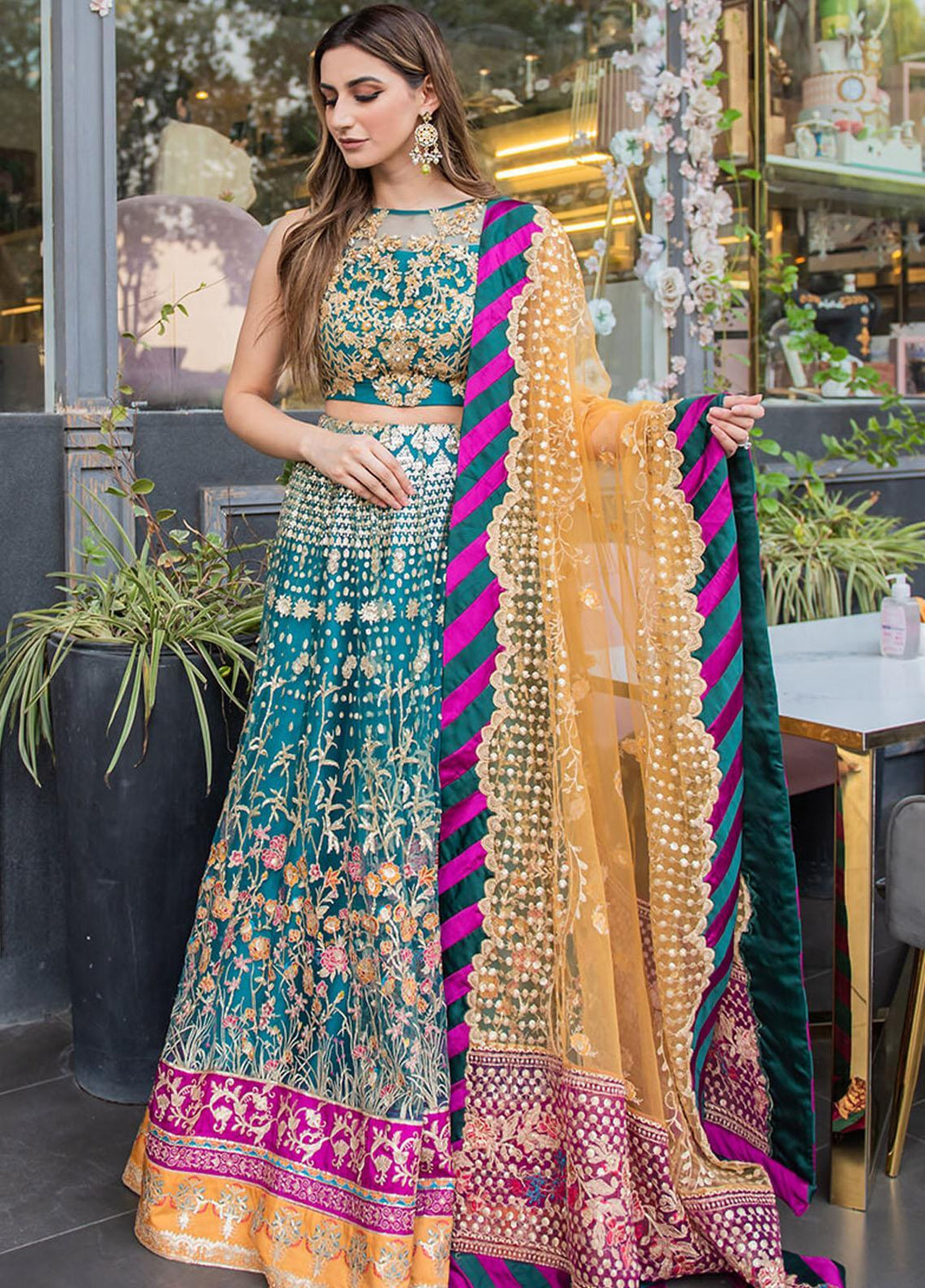 Asifa & Nabeel Embriodered Net Suits Unstitched 3 Piece AN21AI FM-04 TASKEEN - Luxury Formals Collection