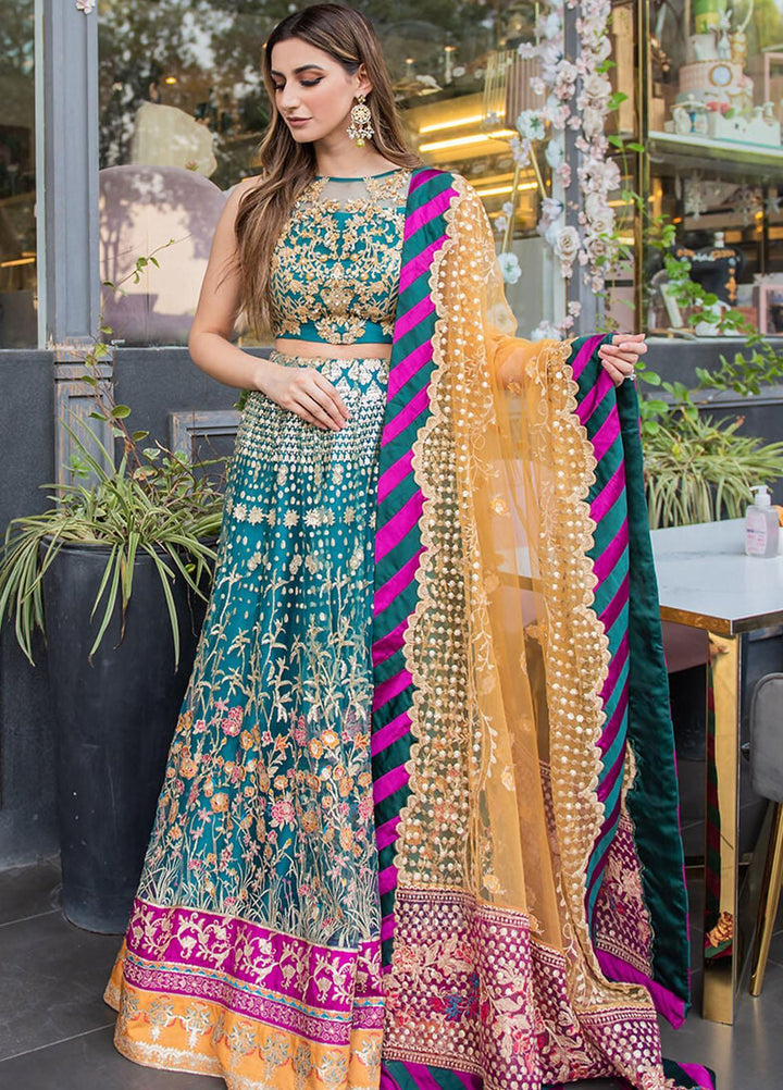 Asifa & Nabeel Embriodered Net Suits Unstitched 3 Piece AN21AI FM-04 TASKEEN - Luxury Formals Collection