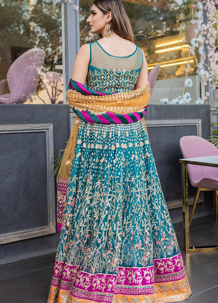 Asifa & Nabeel Embriodered Net Suits Unstitched 3 Piece AN21AI FM-04 TASKEEN - Luxury Formals Collection