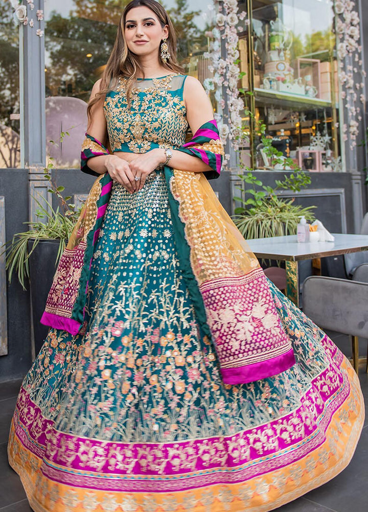 Asifa & Nabeel Embriodered Net Suits Unstitched 3 Piece AN21AI FM-04 TASKEEN - Luxury Formals Collection