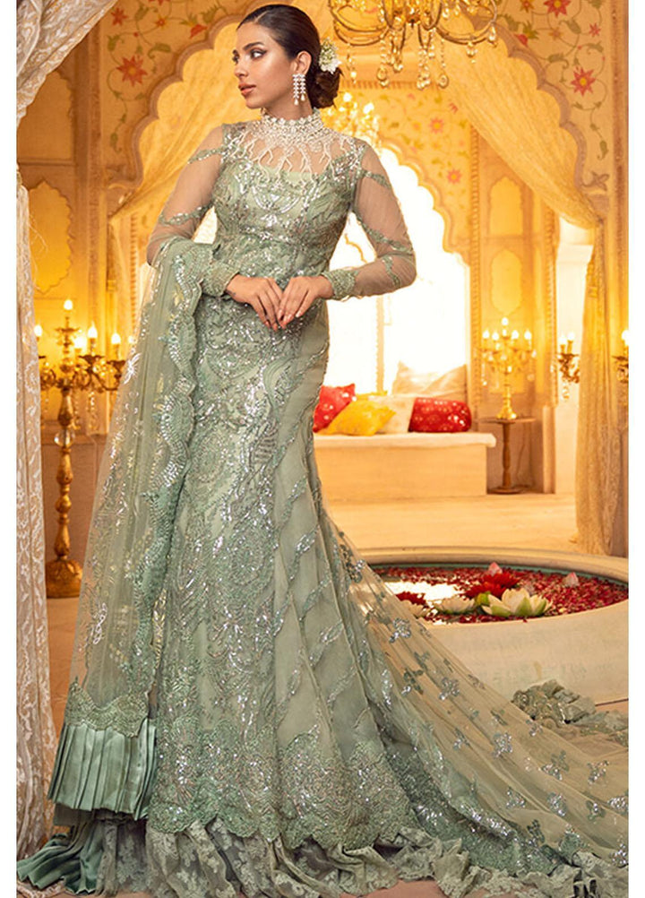 Asifa & Nabeel Embroidered Net Suits Unstitched 3 Piece AN21AI FM-06 WASHAAL - Luxury Formals Collection