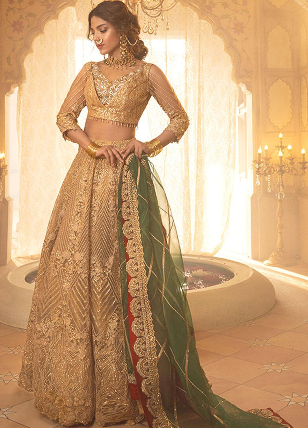 Asifa & Nabeel Embriodered Net Suits Unstitched 3 Piece AN21AI FM-07 RAQS - Luxury Formals Collection