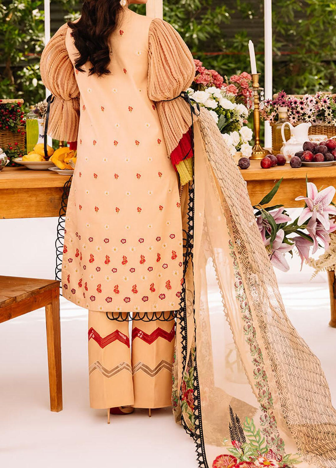 Ariana By Asifa & Nabeel Embroidered Lawn Suits Unstitched 3 Piece AN21A  ALYSSA 1B - Luxury Collection