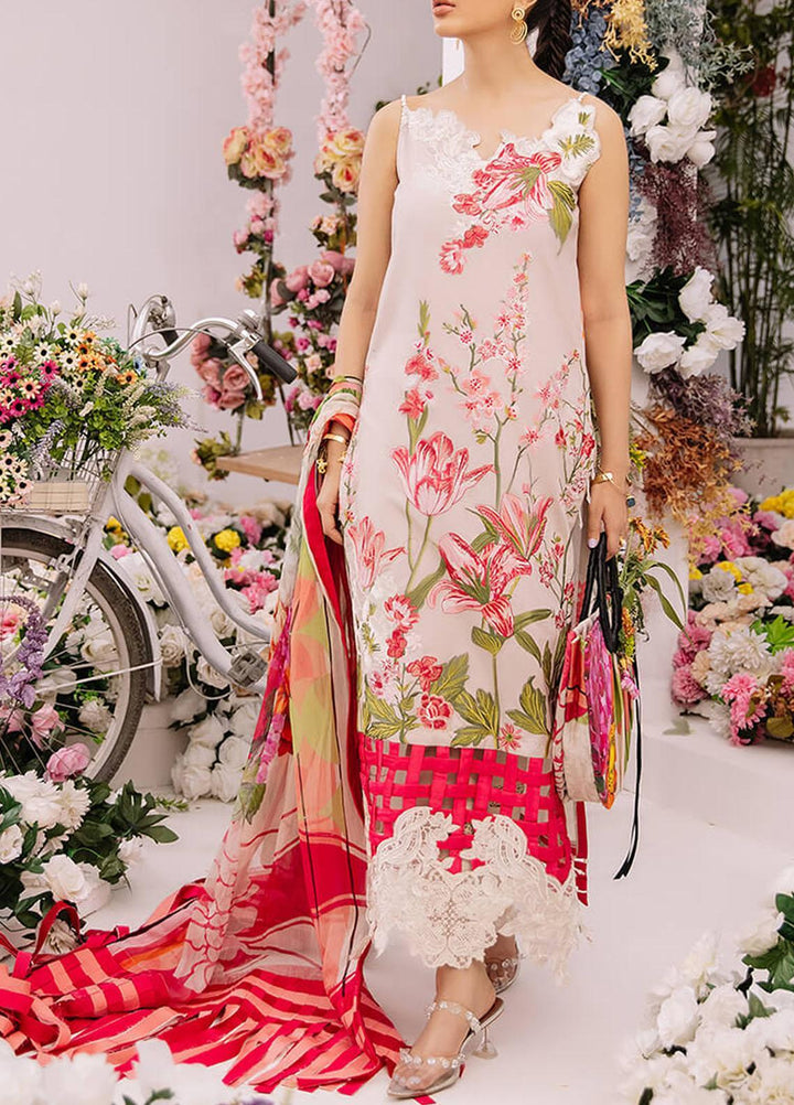 Ariana By Asifa & Nabeel Embroidered Lawn Suits Unstitched 3 Piece AN21A  AMOUR 4A - Luxury Collection