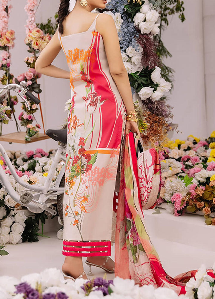 Ariana By Asifa & Nabeel Embroidered Lawn Suits Unstitched 3 Piece AN21A  AMOUR 4A - Luxury Collection